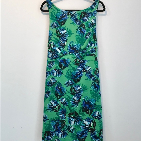 Green floral dress size 14 Banana Republic - Picture 5 of 10
